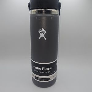 Hydro Flask 20 oz wide mouth flex Sip lid stone gray